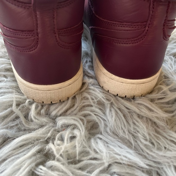 Sz 7 ❤️ Nike Air Jordan 1 Retro — High Zip — Bordeaux — excellent - Picture 9 of 12